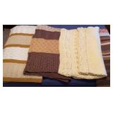 Various Knit Pattern Throws