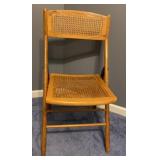 Antique Folding Cane Chair