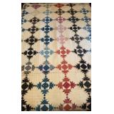 Antique Postage stamp size block quilt