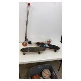 Razor Scooter, Skate Boards & Basketballs