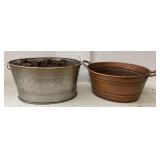 Metal Wash Tub Planters