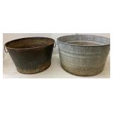 Galvanized & Metal Wash Tubs