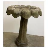 Concrete Bird Bath 21in dia, 27in tall