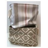 Canvas Double Handled Storage Totes