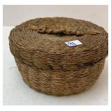 Pine Needle Sewing Basket 5.5in dia