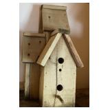 Three Birdhouses Built into one