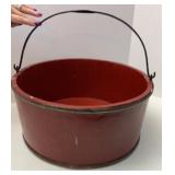 Wooden Bucket 15.5in dia, 7in tall