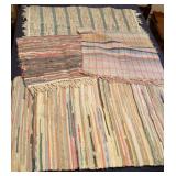 Larger Antique Rag Rugs & Runners