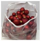 Glittered Plastic Christmas Balls