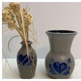 1998 & 2003 Rowe Potteryworks Stoneware Vases