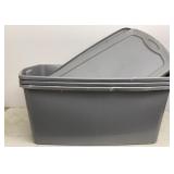 (3) Large Sterilite Totes With Lids