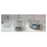 Clear Plastic Lazy Susan Organizers