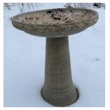 Terracotta Bird Bath 18in dia, 24in tall