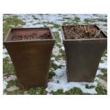 Metal Copper Look Planters