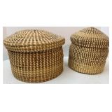 Sweetgrass Baskets with Lids