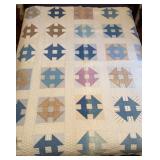 Antique Cotton Block Quilt