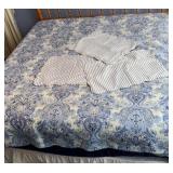 King Size Store Bought Quilt & Shams