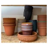 Plastic Terracotta look planters