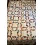 Antique Cotton double wedding ring quilt