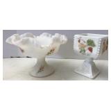 Hand Painted Fenton & Westmoreland Pieces
