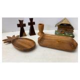 Music Box Made in Germany & Wood carved pieces