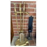Fireplace Tools & Matchsticks Holder