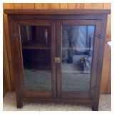Antique Glass Front Cabinet