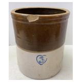 3-gal Brown & White Crock