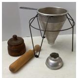Aluminum Strainer & Butter Mold