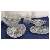 Early American Pressed Glass Pieces