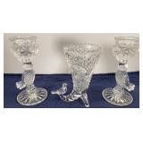 Hofbauer ï¿½The Byrdesï¿½ Lead Crystal vase & Candle