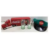 Coca Cola Santa Pack Hauler, Hat  & Glasses