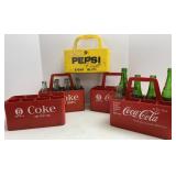 Vtg Coca-Cola & Pepsi Plastic Carriers
