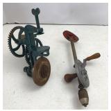 Vtg Hand Grinder & Hand Drill