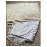 Chenille Bed Spreads (white & off white)