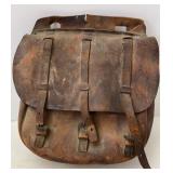 Antique WWI Calvary Leather Saddle Bag