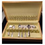 Silver Plate Flatware & Chest