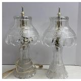 Pair of Matching Lamps 14in tall