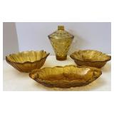 Amber Glass Dishes