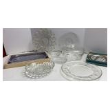 Fostoria Americana & Other Clear Glass Pieces