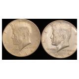 1964-D  Kennedy Silver Half Dollar coins
