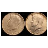 1964-D  Kennedy Silver Half Dollar coins