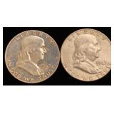 Franklin Half Dollar Silver coins