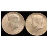 1964-D  Kennedy Silver Half Dollar coins