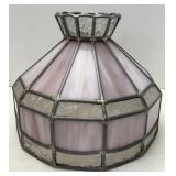 Lavender Slag Glass Lamp Shade