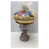 Converted Oil Lamp (purple tint glass)