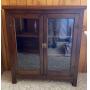 Antique Glass Front Cabinet