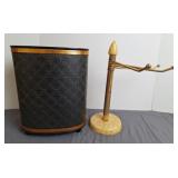Mid-Century Modern Detecto Trash Can & Towel