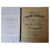 Atlas Of Rush County Indiana, Reprint 1974 Book