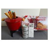 Norpro Cast Iron Fondue Set
